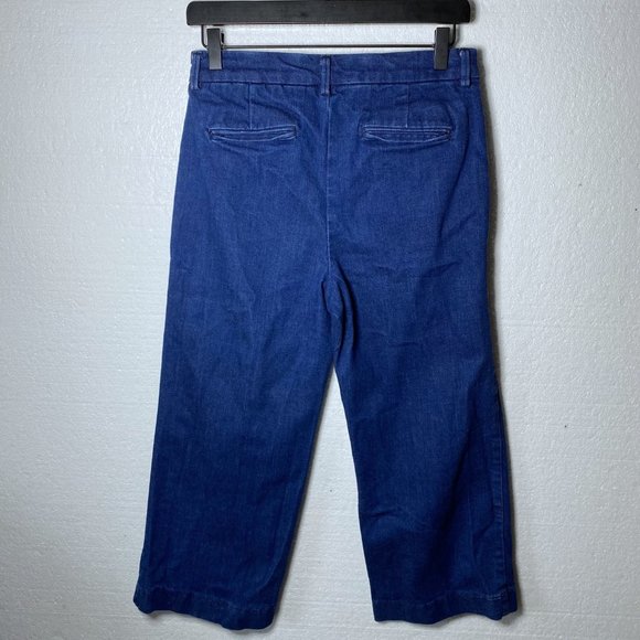 Boden Women's Size 6 R UK 10 R Dark Wash Baggy Wide Leg Jeans Denim Pockets - Picture 3 of 9